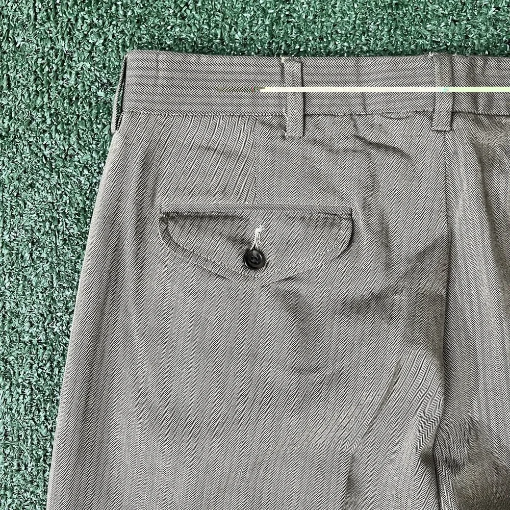 Vintage Polo Ralph Lauren Men's Houndstooth Double Pleated Dress Pants 34x30